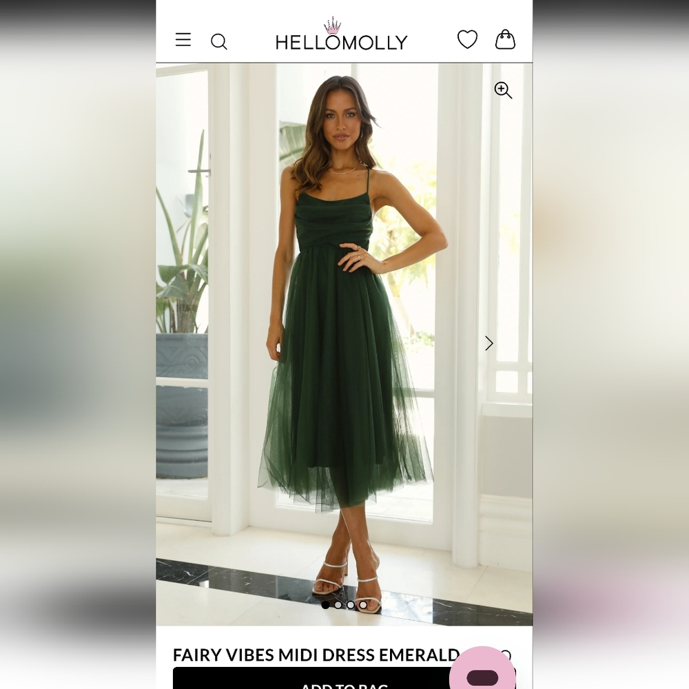 Hello Molly Elegant Green Evening Dress